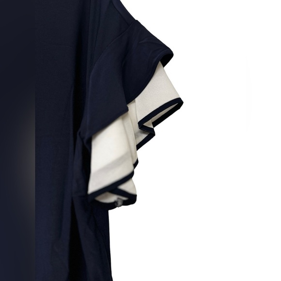 Avenue Studio Beata Flutter Sleeve Top 16W - Picture 4 of 7